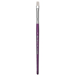 Silver Brush Silver Silk 88 Synthetic Brush - Short Handle, Flat Shader, Size 8
