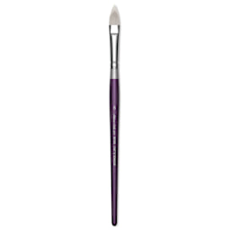 Silver Brush Silver Silk 88 Synthetic Brush - Short Handle, Cat's Tongue, Size 6