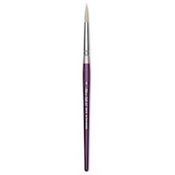Silver Brush Silver Silk 88 Synthetic Brush - Short Handle, Ultra Round, Size 8