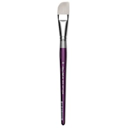 Silver Brush Silver Silk 88 Synthetic Brush - Short Handle, Soft Curve, Size 20