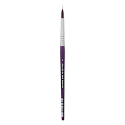 Silver Brush Silver Silk 88 Synthetic Brush - Short Handle, Needle Point Liner, Size 6
