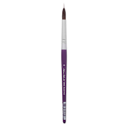Silver Brush Silver Silk 88 Synthetic Brush - Short Handle, Needle Point Liner, Size 10