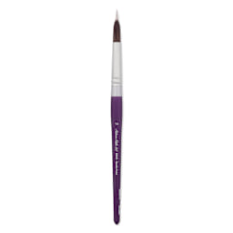 Silver Brush Silver Silk 88 Synthetic Brush - Short Handle, Needle Point Liner, Size 14