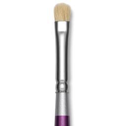 Silver Brush Silver Silk 88 White Goat Hair Brush - Short Handle, Mini Mop, 1/4", close-up