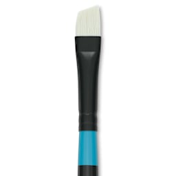 Princeton Series 6500 Aspen Synthetic Brush - Short Handle, Angle Bright, Size 4, close-up