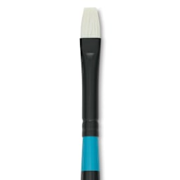 Princeton Series 6500 Aspen Synthetic Brush - Short Handle, Bright, Size 2, close-up