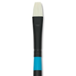 Princeton Series 6500 Aspen Synthetic Brush - Short Handle, Bright, Size 4, close-up