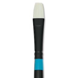 Princeton Series 6500 Aspen Synthetic Brush - Short Handle, Bright, Size 6, close-up