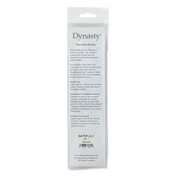 Dynasty Water Lily Watercolor Brushes - Set 1, Set of 4, back of the packaging
