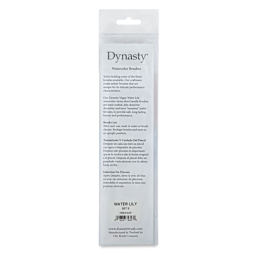 Dynasty Water Lily Watercolor Brushes - Set 8, Set of 4, back of the packaging