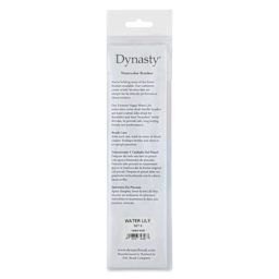 Dynasty Water Lily Watercolor Brushes - Set 9, Set of 4, back of the packaging