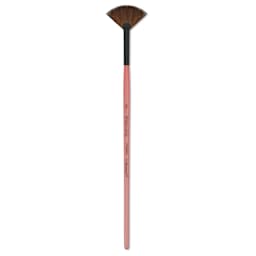Dynasty Water Lily Watercolor Brush - Short Handle, Fan, Size 2