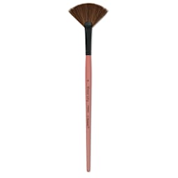 Dynasty Water Lily Watercolor Brush - Short Handle, Fan, Size 6