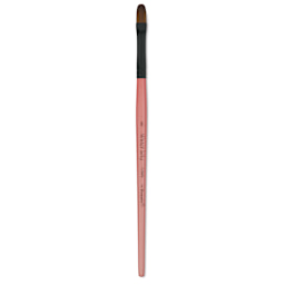 Dynasty Water Lily Watercolor Brush - Short Handle, Filbert, Size 8