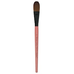 Dynasty Water Lily Watercolor Brush - Short Handle, Oval, Size 3/4"
