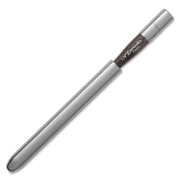 Escoda Perla Toray White Synthetic Travel Brush - Dagger, Short Handle, Size 1/4", brush top inserted in handle