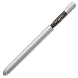 Escoda Perla Toray White Synthetic Travel Brush - Bright, Short Handle, Size 4, brush top inserted in handle