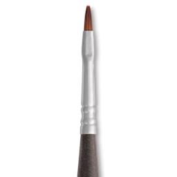 Escoda Prado Tame Synthetic Travel Brush - Bright, Short Handle, Size 2, close-up