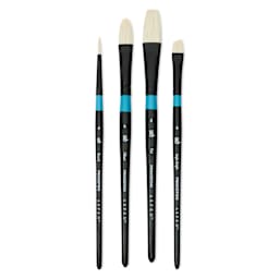 Princeton Aspen Synthetic Brushes - Set of 4, Angela Anderson Short Handle Set