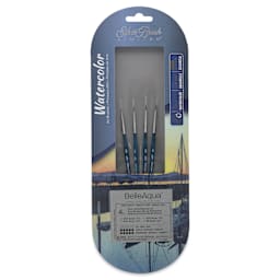 Silver Brush BelleAqua Brushes - Perfect Detail Watercolor Set, Set of 4, front of the packaging