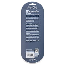 Silver Brush BelleAqua Brushes - Large Size Rounds, Set of 5, back of the packaging