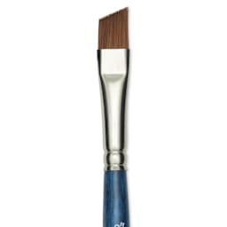 Silver Brush BelleAqua Brush - Angle, Short Handle, Size 3/8", close-up