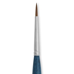 Silver Brush BelleAqua Travel Brush - Round, Short Handle, Size 4, close-up