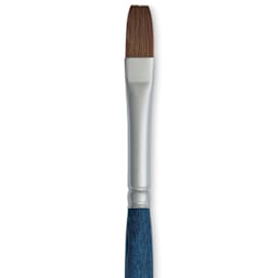 Silver Brush BelleAqua Travel Brush - Bright, Short Handle, Size 8, close-up