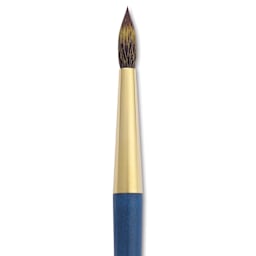 Isabey Isacolor Synthetic Brush - Round, Short Handle, Size 10, close-up