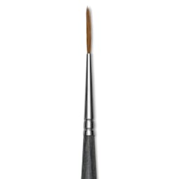 Da Vinci Colineo Synthetic Kolinsky Sable Brush - Rigger, Size 0, Long Handle, close-up