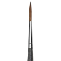 Da Vinci Colineo Synthetic Kolinsky Sable Brush - Rigger, Size 8, Long Handle, close-up