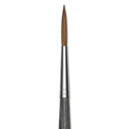 Da Vinci Colineo Synthetic Kolinsky Sable Brush - Rigger, Size 12, Long Handle, close-up