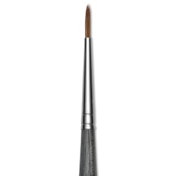 Da Vinci Colineo Synthetic Kolinsky Sable Brush - Round, Size 2, Long Handle, close-up