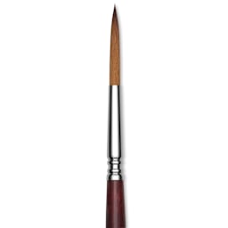 Escoda Prado Tame Synthetic Brush - Rigger, Size 8, close-up