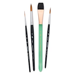 Princeton Watercolor Landscape Brush - Set of 4, back of the packaging