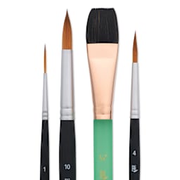 Princeton Watercolor Landscape Brush - Set of 4, close-up