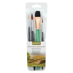 Princeton Watercolor Landscape Brush - Set of 4, front of the packaging