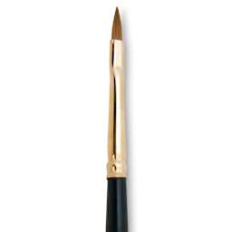 Silver Brush Renaissance Red Sable Brush - Cat's Tongue, Long Handle, Size 1 close up