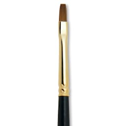 Silver Brush Renaissance Red Sable Brush - Bright, Long Handle, Size 2 close up