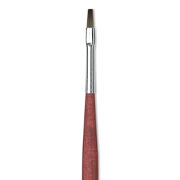 Da Vinci College Synthetic Brush - Bright, Long Handle, Size 4 close up