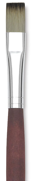 Da Vinci College Synthetic Brushes - Closeup of Bright Brush shown