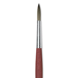 Da Vinci College Synthetic Brush - Round, Long Handle, Size 10 close up