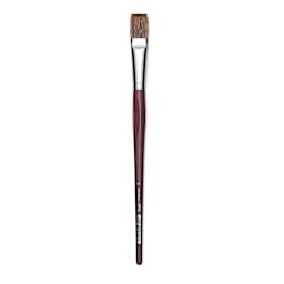 Da Vinci Grigio Synthetic Brush - Flat, Long Handle, Size 24