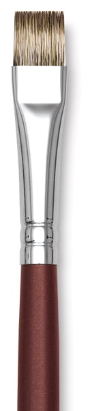 Royal Langnickel SableTek Brushes - Closeup of short handled Short Bright Brush
