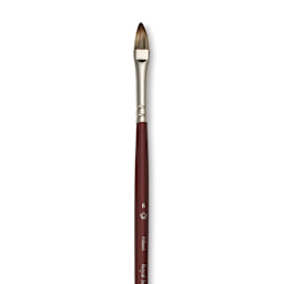 Royal & Langnickel SableTek Brush - Filbert, Short Handle, Size 6