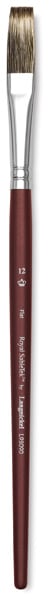 Royal Langnickel SableTek Brushes - Short handled Flat Brush shown upright
