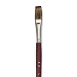 Royal & Langnickel SableTek Brush - Flat, Short Handle, Size 16
