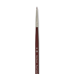 Royal & Langnickel SableTek Brush - Short Round, Short Handle, Size 0