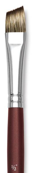 Royal Langnickel SableTek Brushes - Closeup of Short handle Angular brush
