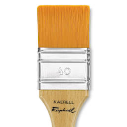 Raphael Kaerell Brush - Mixed Media Flat, Size 40, close-up